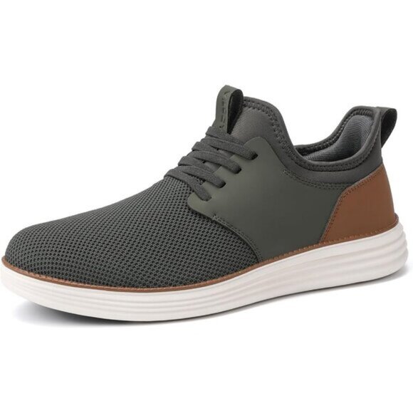 ⚡VILOCY Men's Grey Fashion Dress Oxfords Business Mesh Breathable Sneakers - Picture 5 of 9